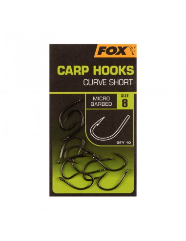 carp hooks curve short size 6