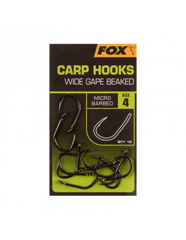 carp hooks wide gape beaked size 4