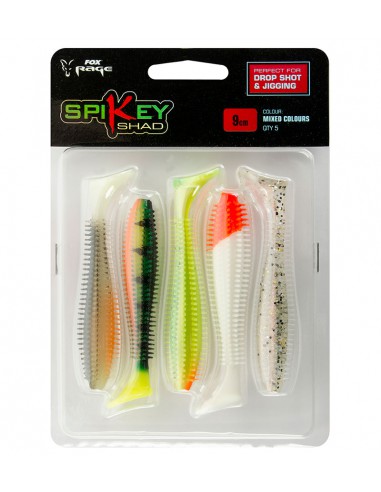 Spikey Shad  Mixed Colours 9cm