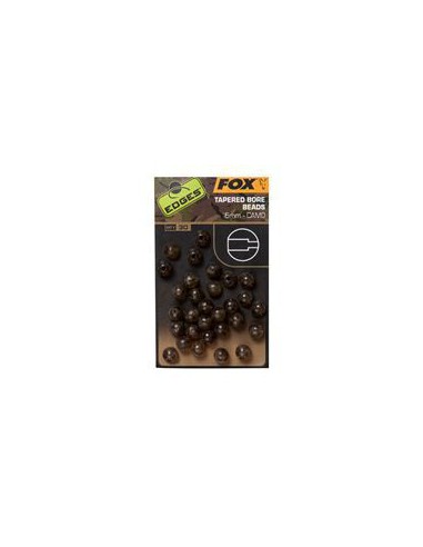EDGES CAMO TAPERED BORE BEADS 6MM X 30